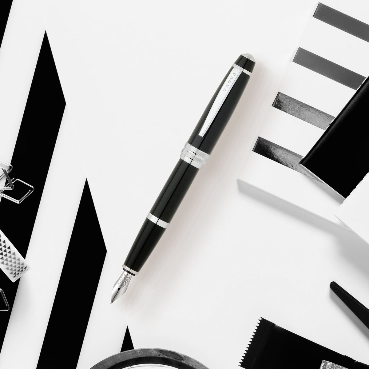 A.T. Cross Bailey Medium Nib Fountain Pen Black