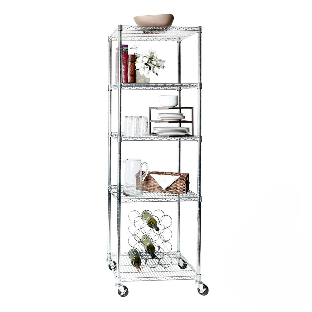 Seville Classics 5 Tier NSF Commercial Grade Steel Wire Shelving