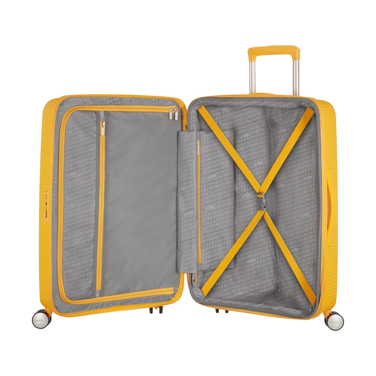 American Tourister Curio 30" Large Expandable Hardside Spinner Luggage Yellow