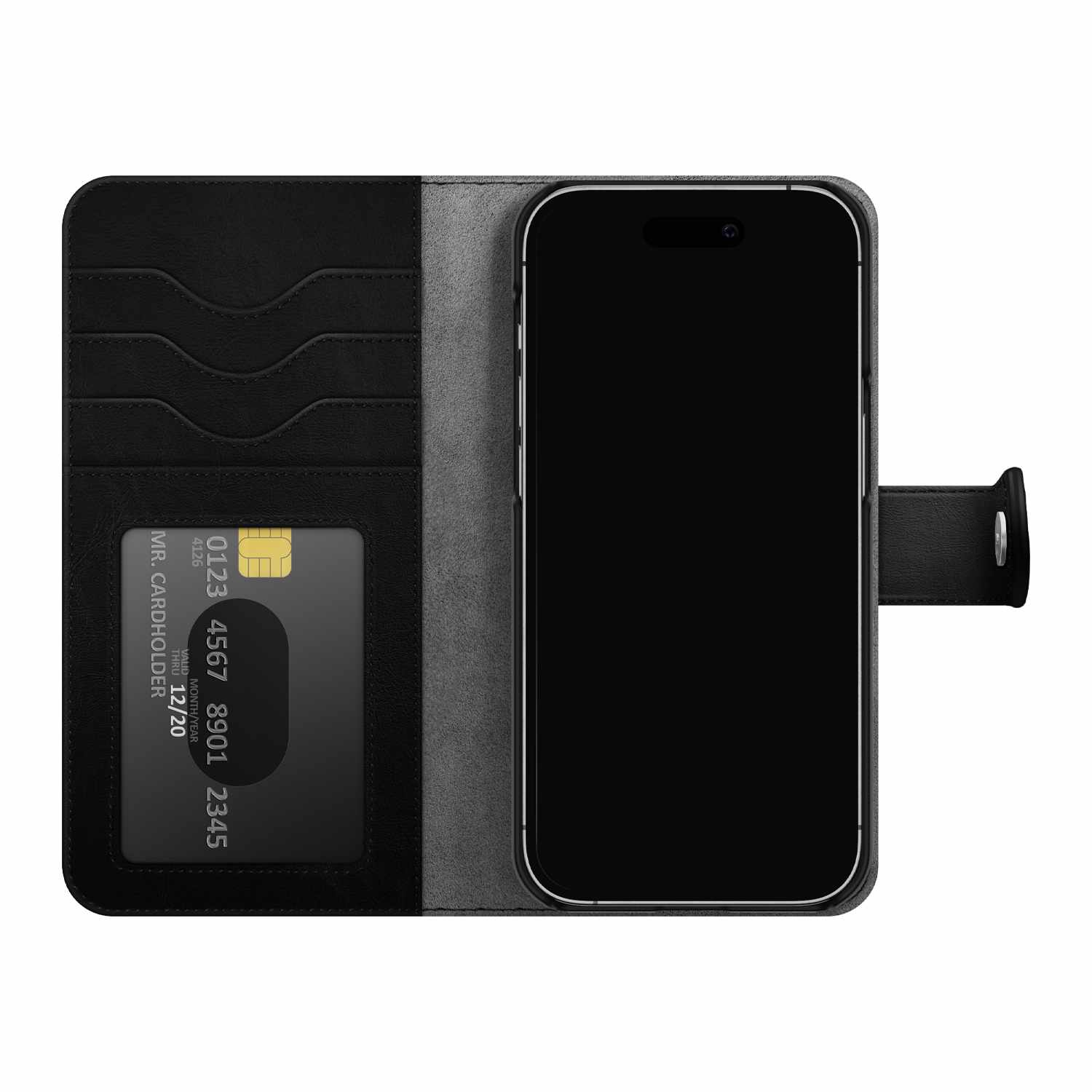 IDEAL of Sweden Magnet Wallet+ Case for iPhone 15 Pro Max Black