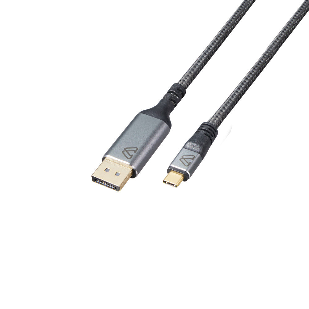 BlueDiamond Pro USB-C to Display Port 1.4 UHD 8K Cable - 10ft - Grey