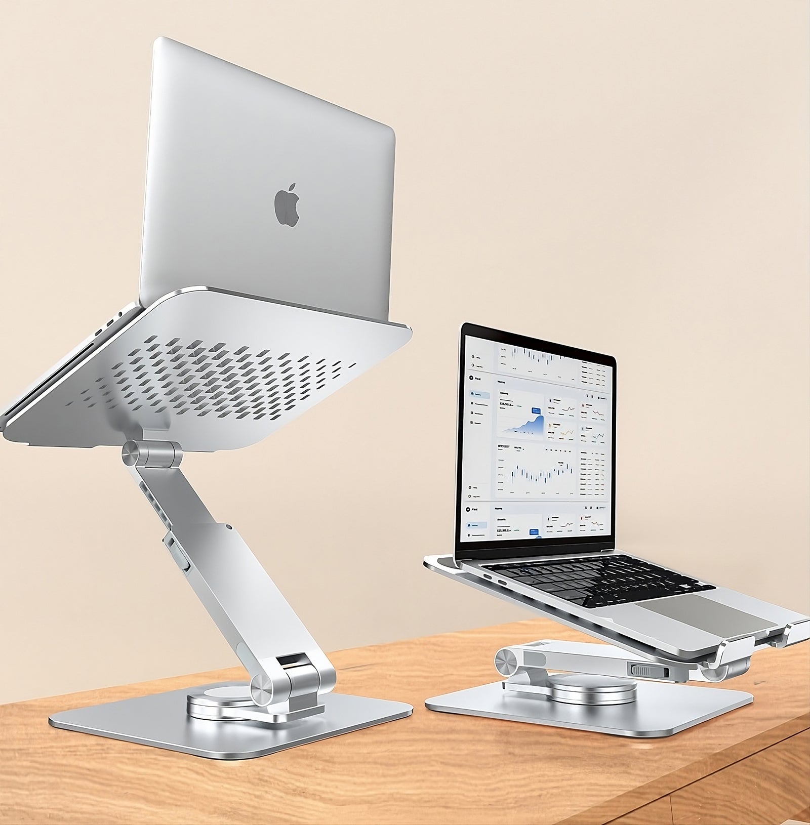 ShoppingAll Ergonomic Height and Angle Adjustable Laptop Stand Riser for Laptop