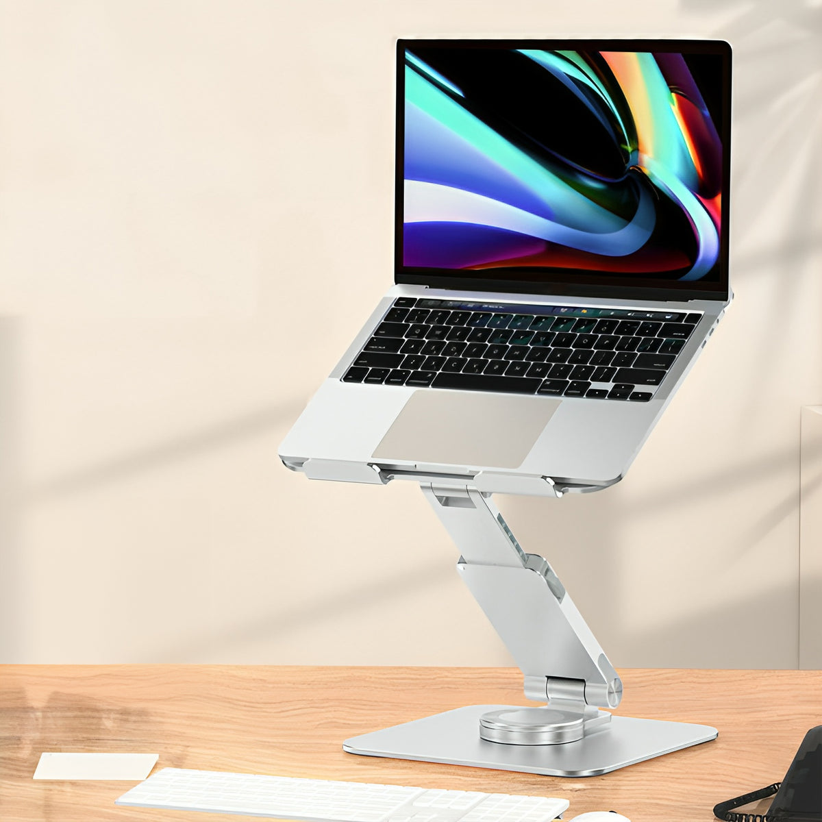 ShoppingAll Ergonomic Height and Angle Adjustable Laptop Stand Riser for Laptop