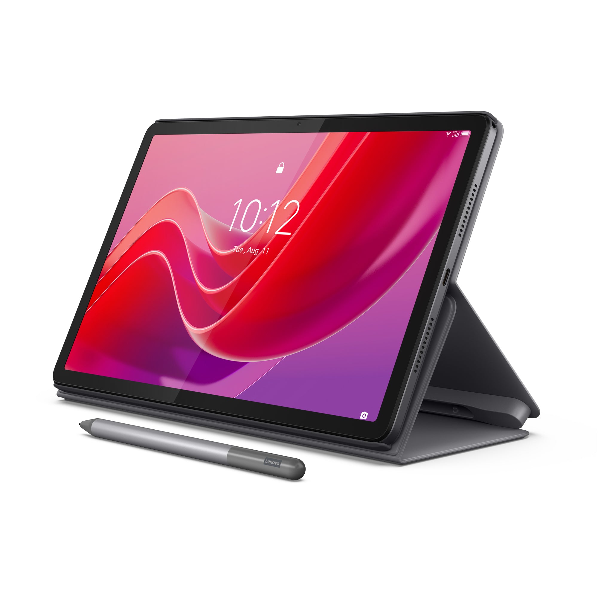 Lenovo Tab M11 11" 128 GB Tablet Luna Grey Folio Case Bundle