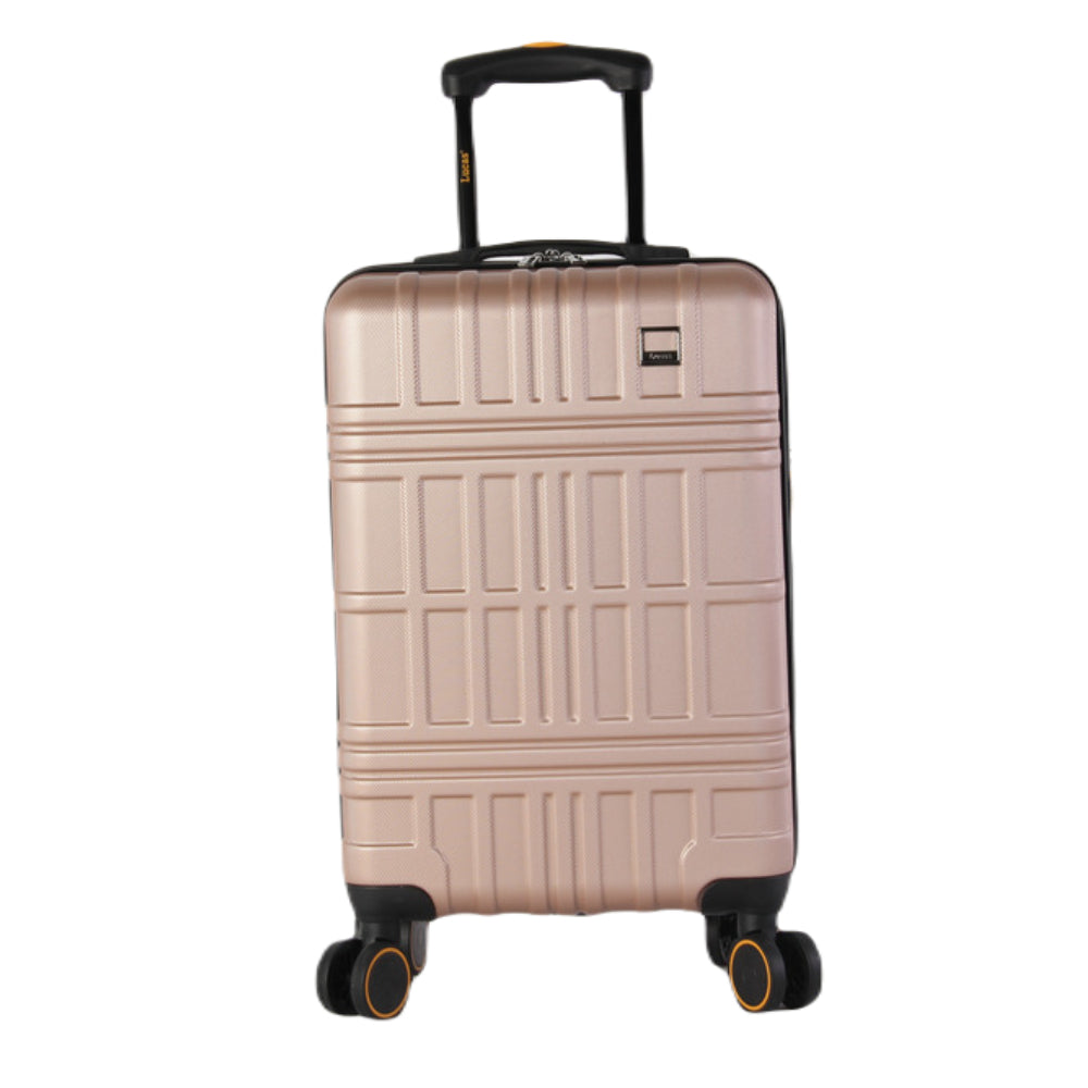 Lucas 3 Piece Hardside Luggage Set Rose Gold