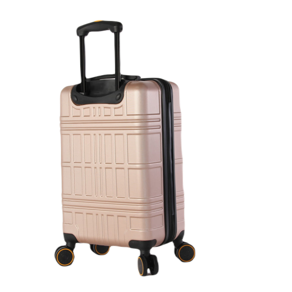 Lucas 3 Piece Hardside Luggage Set Rose Gold