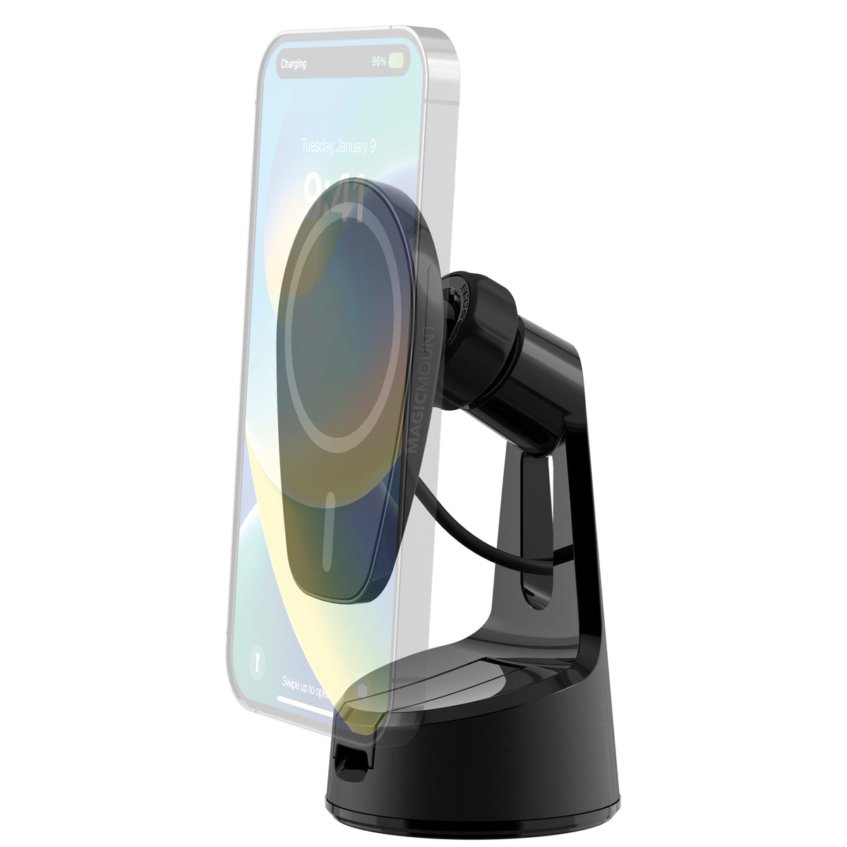 Scosche MPQ6WD-SP MagicMount Pro Charge6 Black
