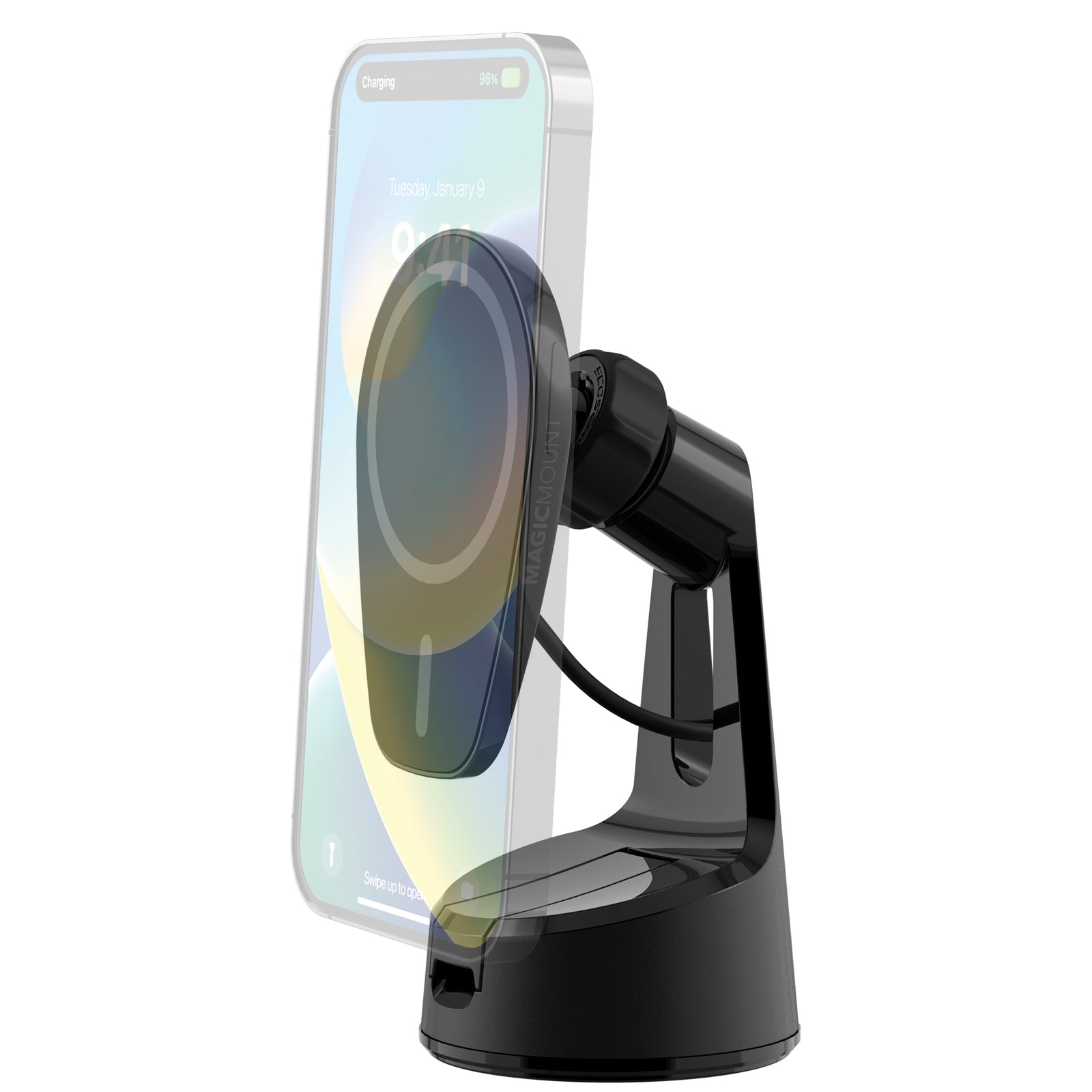 Scosche MPQ6WD-SP MagicMount Pro Charge6 Black