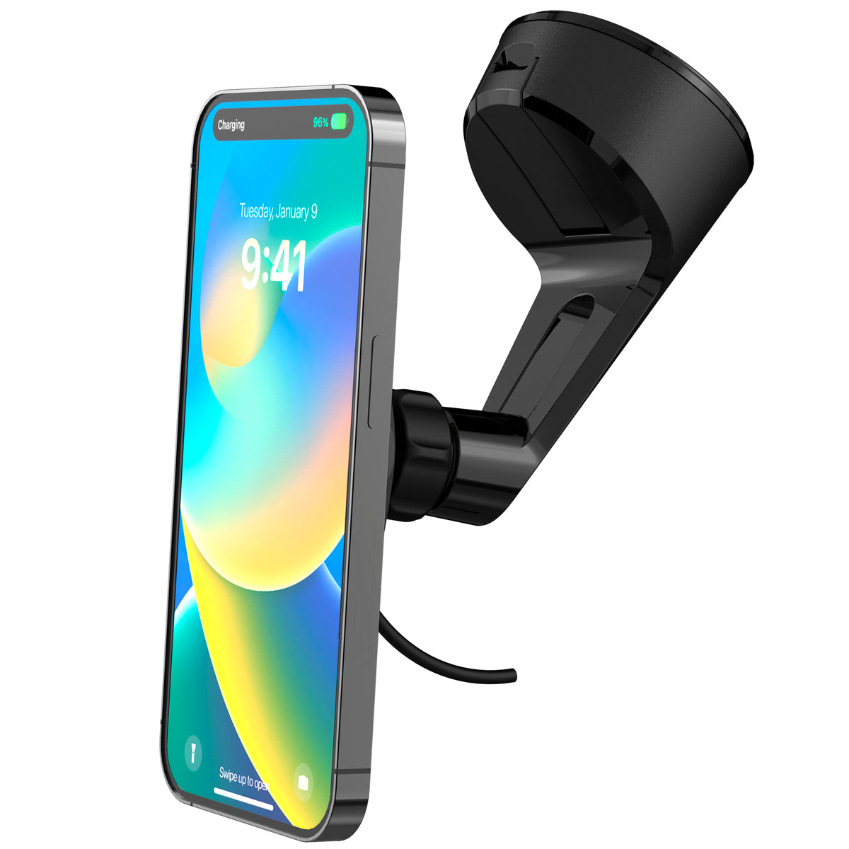 Scosche MPQ6WD-SP MagicMount Pro Charge6 Black