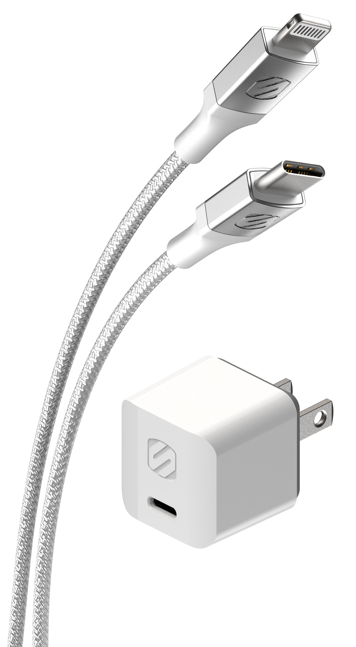 Scosche 30W USB-C Cable and Charger White