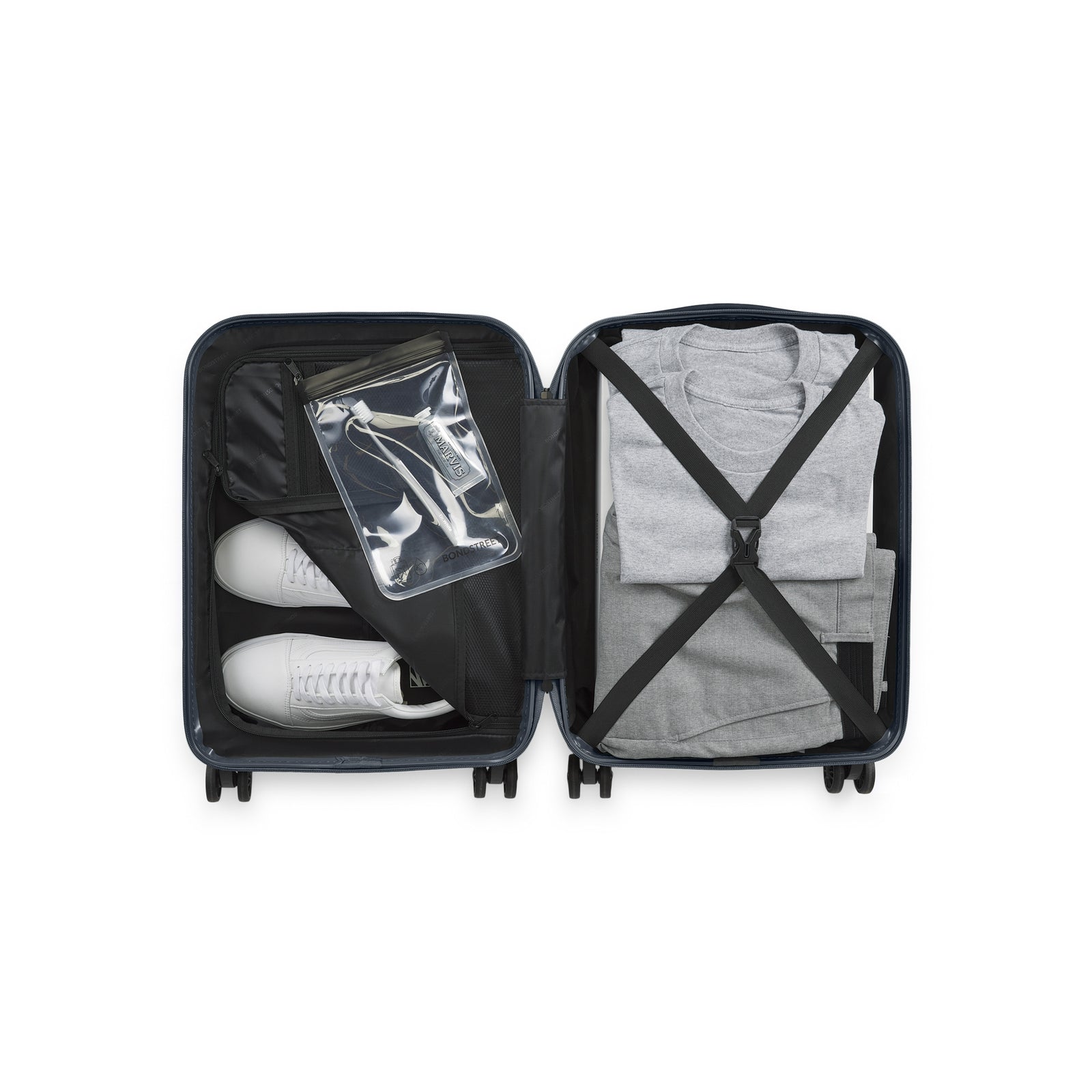 Bondstreet Vector Collection 21.5" Hardside Carry On Grey