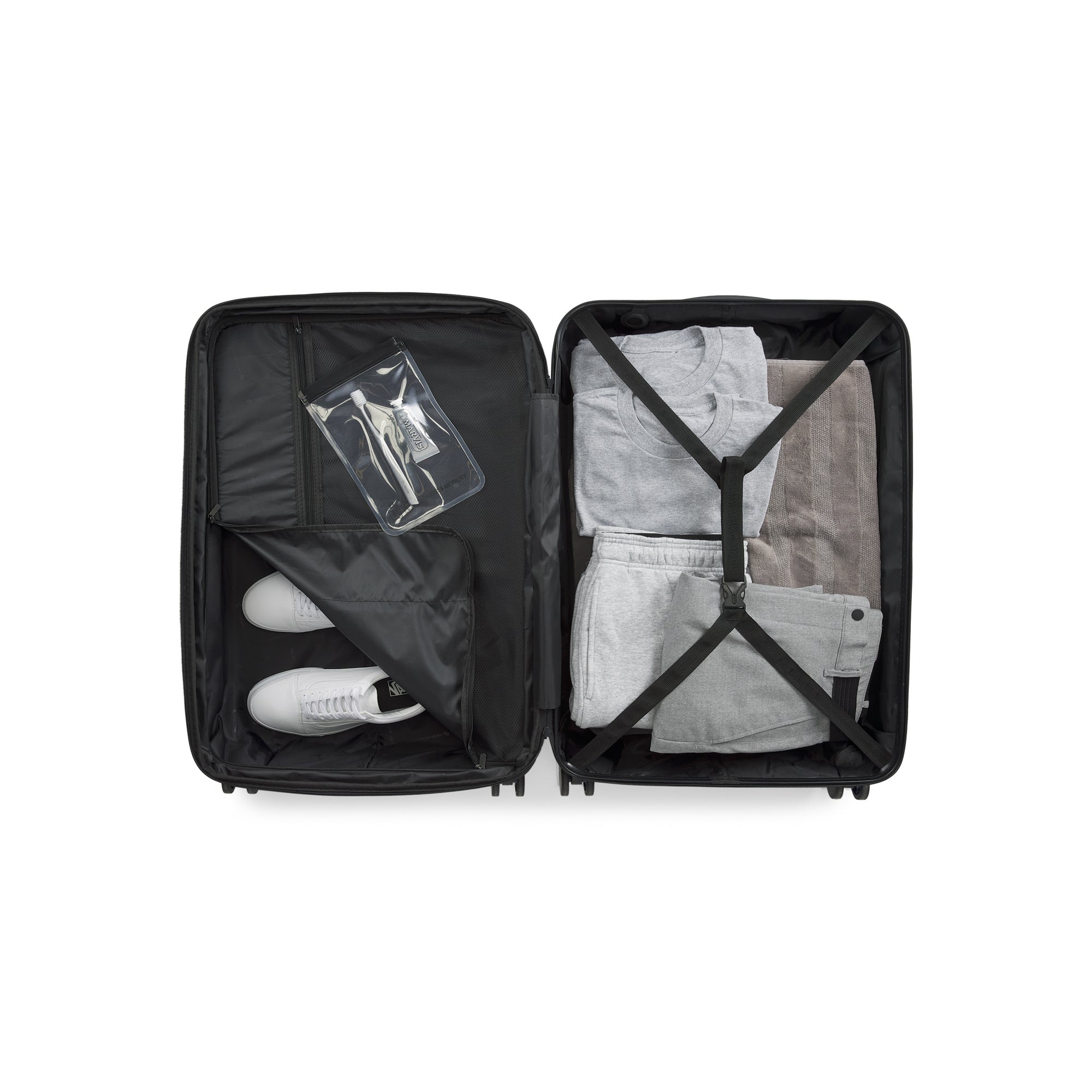 Swiss Mobility LHR 3 Piece Luggage Set Charcoal