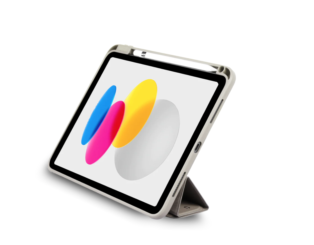 LOGiiX Origami+ Case for 10th Generation iPad 10.9" Stone Grey