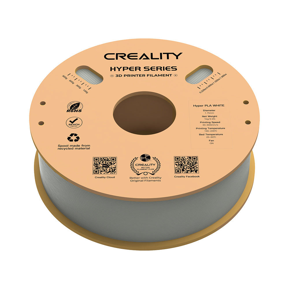 Creality Hyper-PLA 3D Printing Filament White