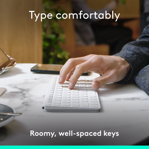 Logitech Keys-To-Go 2 Wireless Keyboard Pale Grey