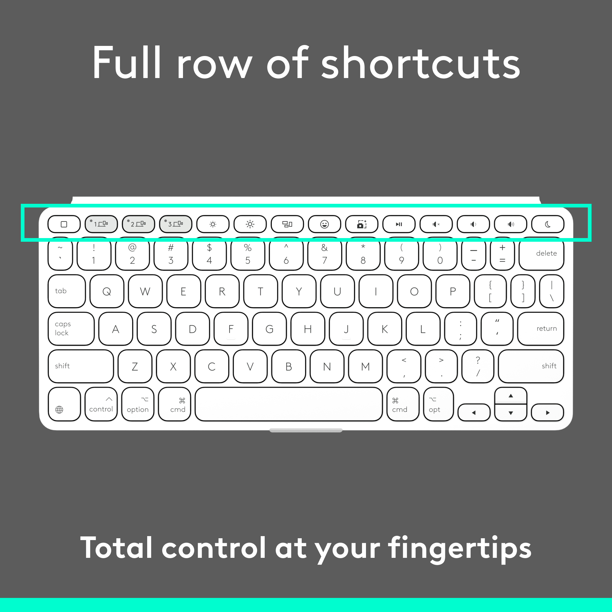 Logitech Keys-To-Go 2 Wireless Keyboard Pale Grey