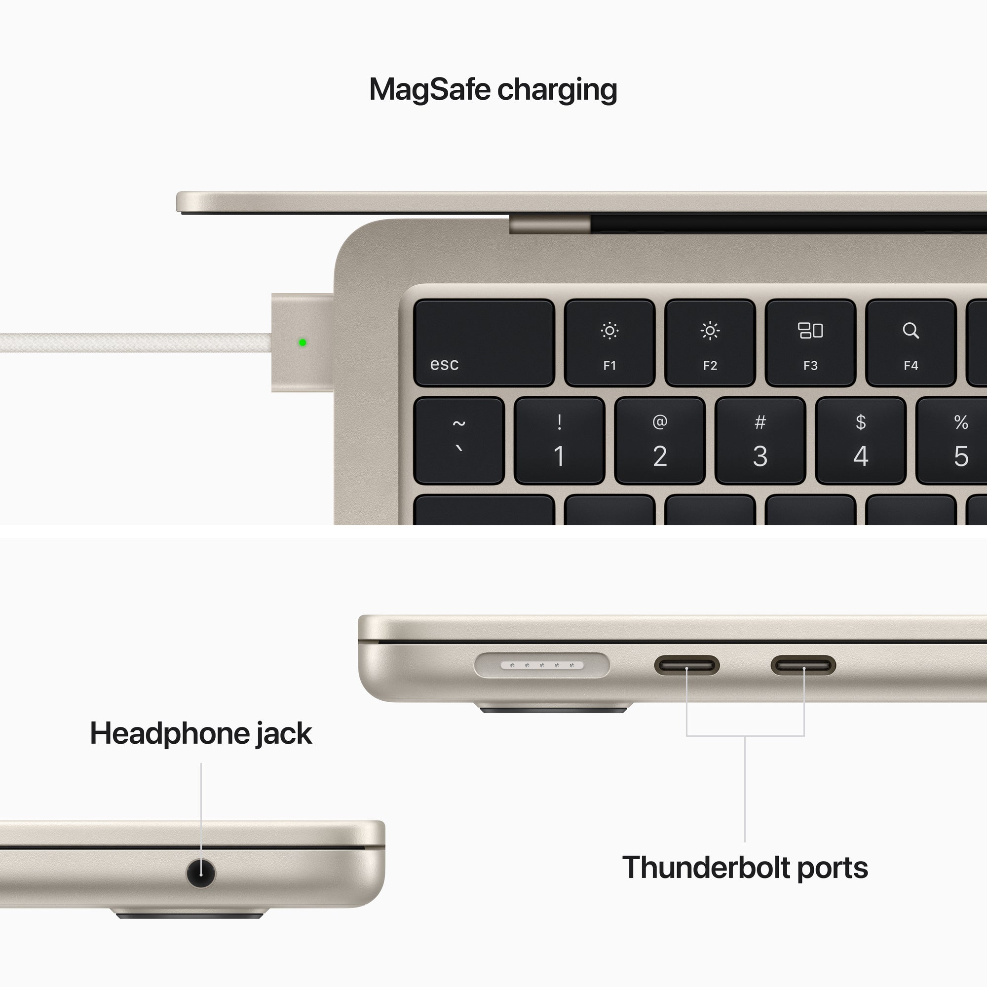 Apple MacBook Air MC7W4C/A 13.6" Starlight French/English