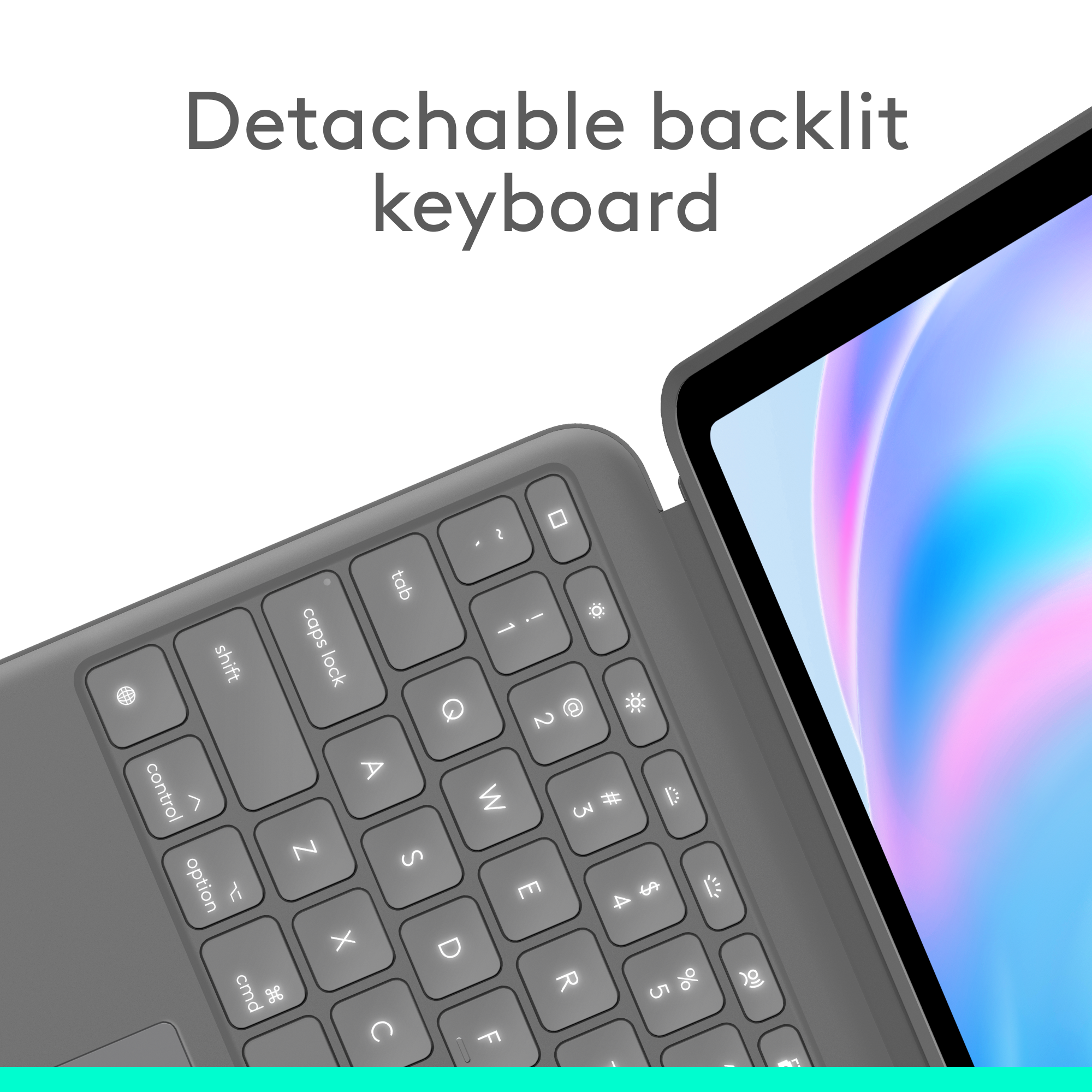 Logitech Combo Touch Keyboard Case for iPad Air 13" Oxford Grey English