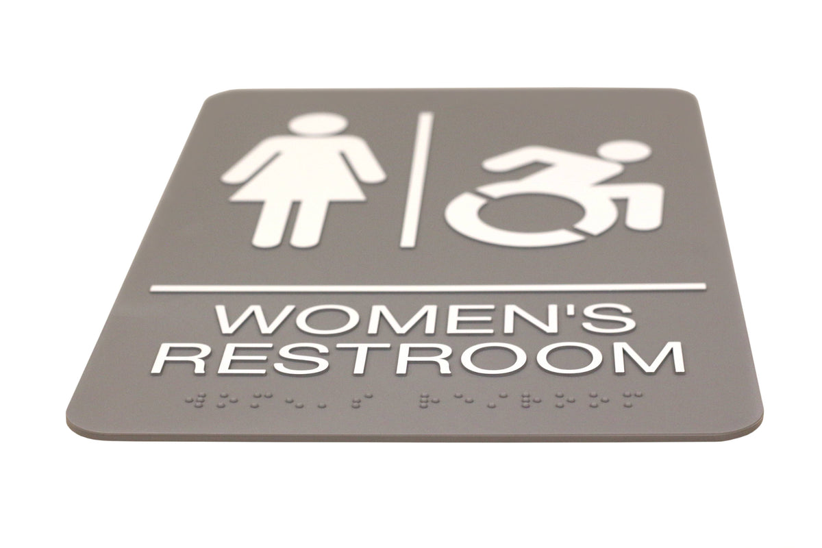 Headline Sign Mens And Womens Restroom ADA Signs Combo Pack