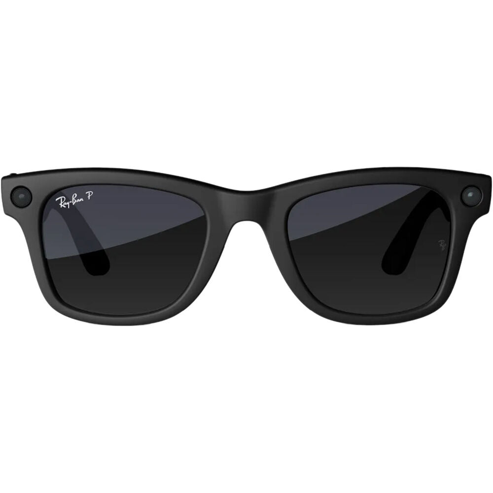 Ray-Ban Meta Wayfarer AI Glasses Matte Black with Polarized Graphite Lenses