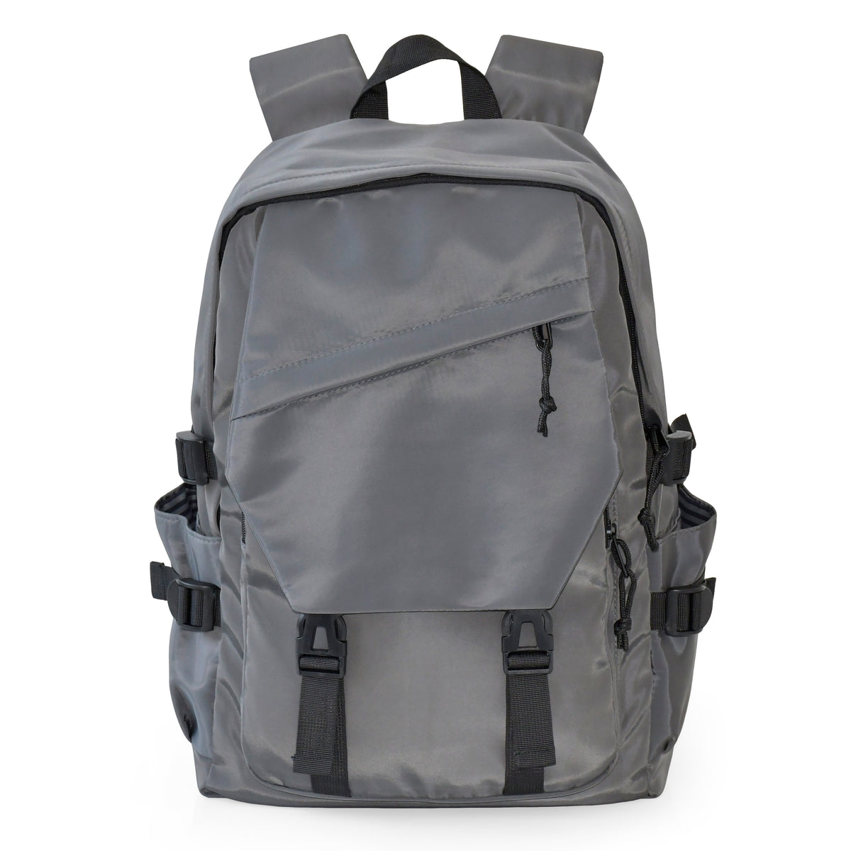 Club Rochelier Large Double Flap Front Backpack Grey