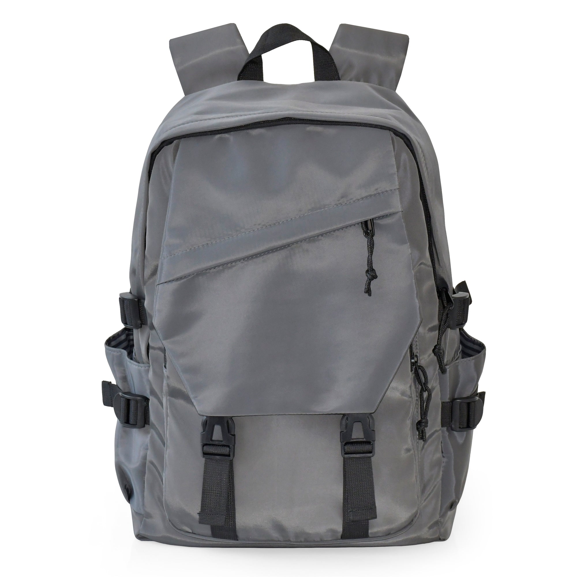 Club Rochelier Large Double Flap Front Backpack Grey