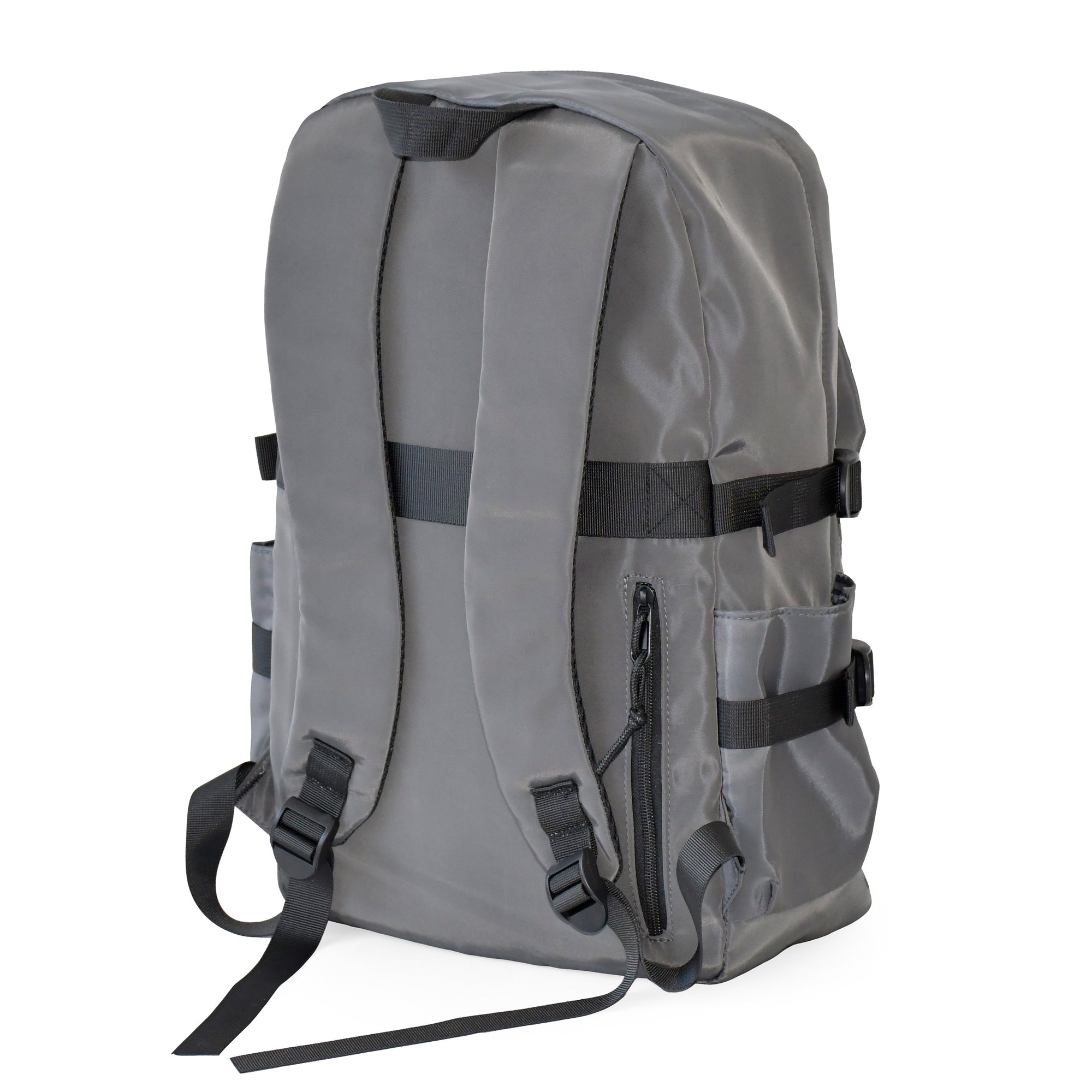 Club Rochelier Large Double Flap Front Backpack Grey