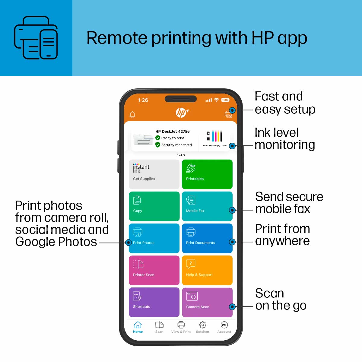 HP DeskJet 4275e All-in-One Printer