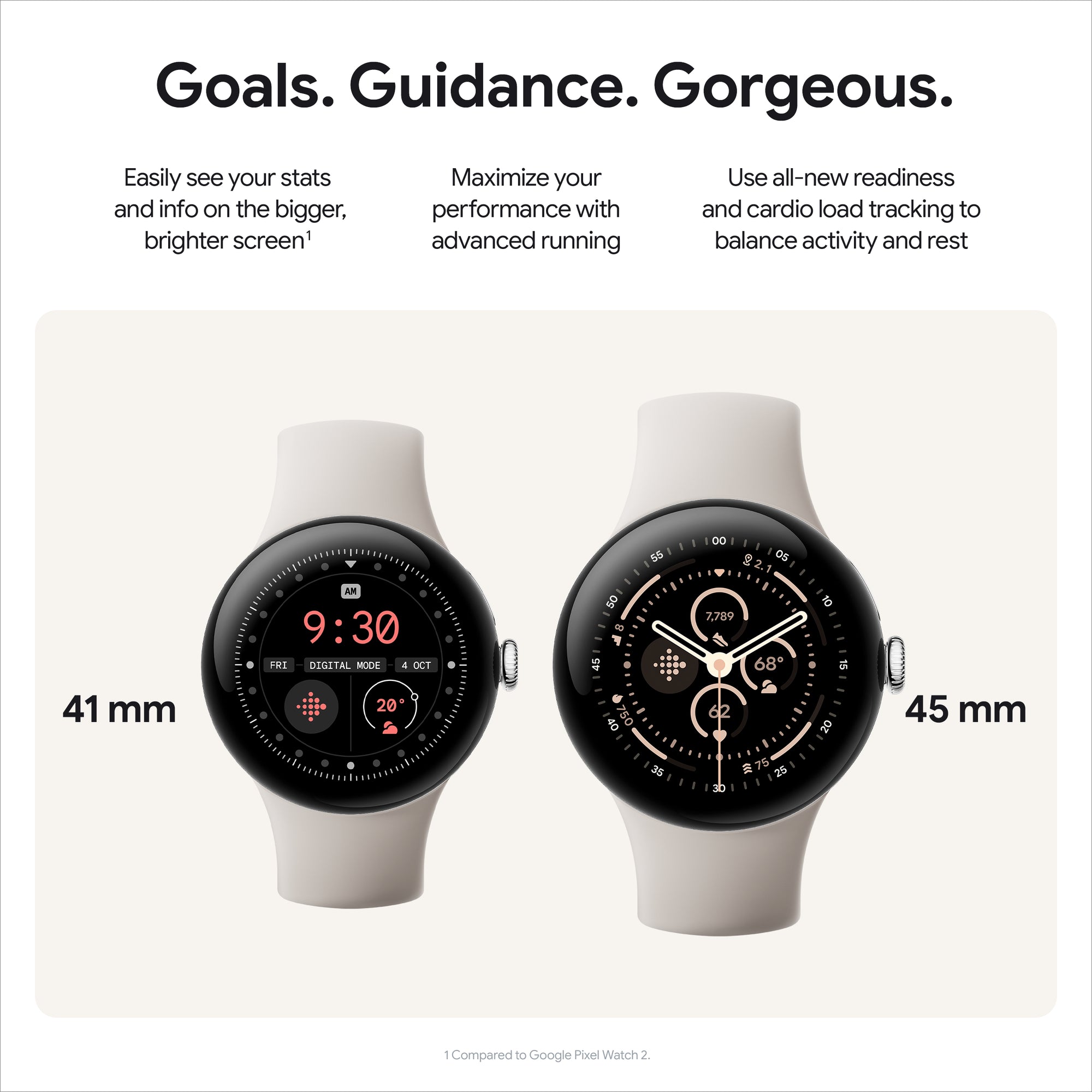 Google Pixel Watch 3 GA05735-US 41mm Polished Silver