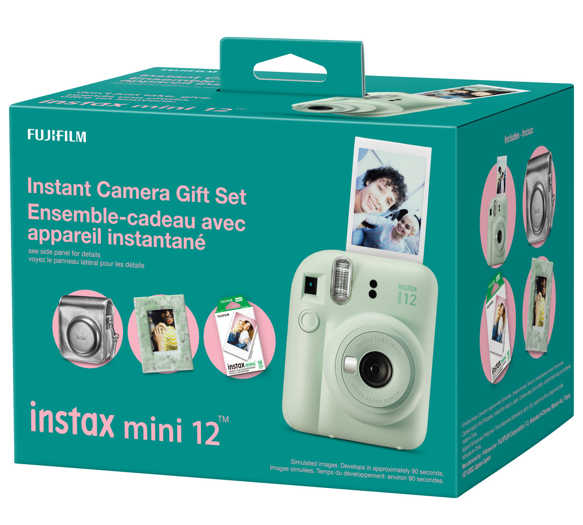 Fujifilm Instax Mini 12 Instant Camera Gift Set Mint Green