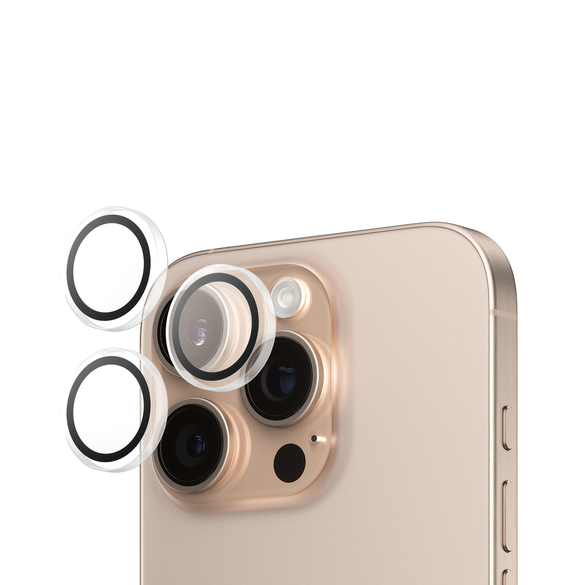 PanzerGlass Camera Lens Cover Protector for iPhone 15 Pro/15 Pro Max