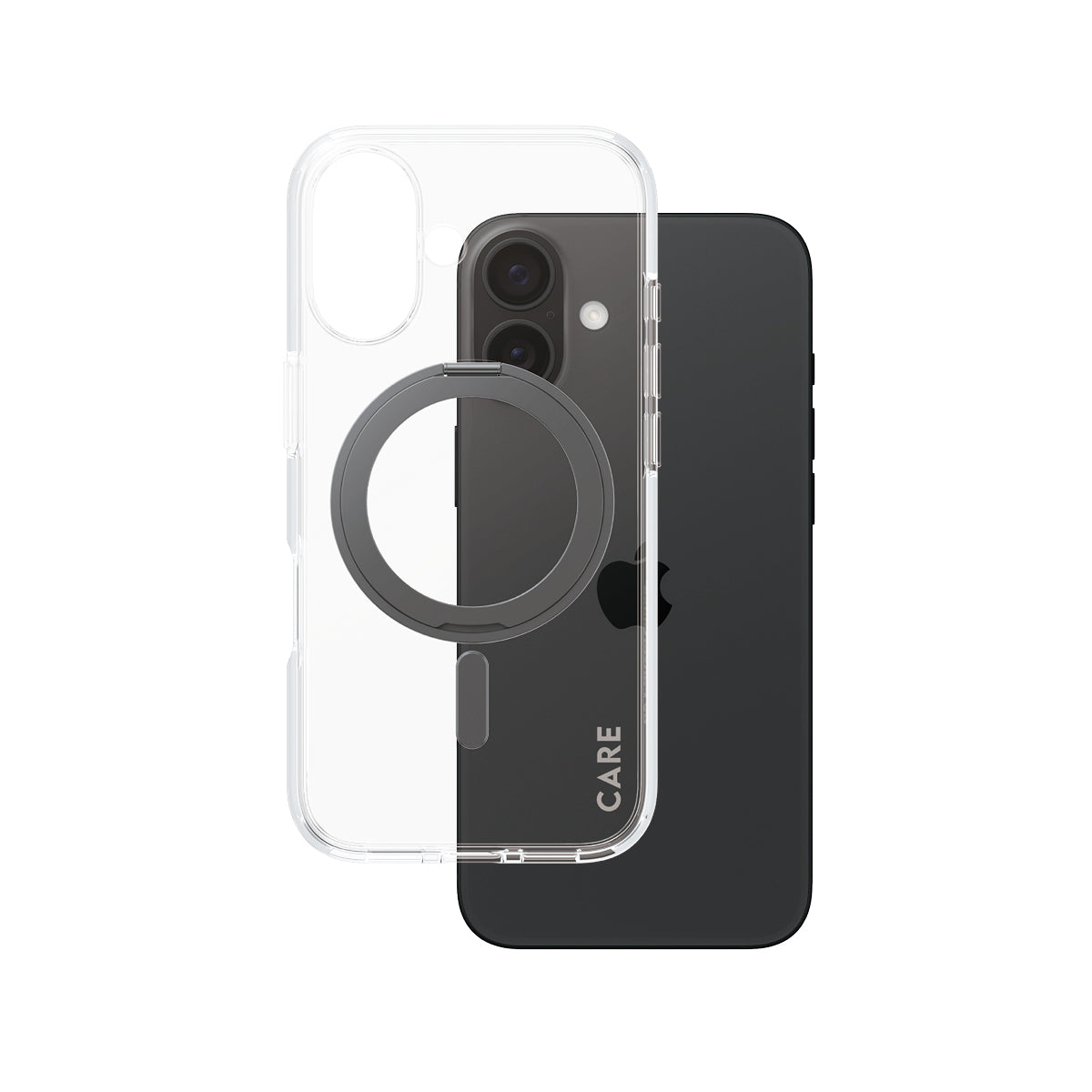 PanzerGlass CARE Case with Black Kickstand and MagSafe iPhone 16
