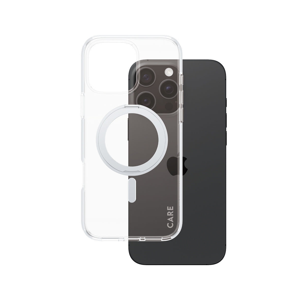 PanzerGlass CARE Case with Silver Kickstand and MagSafe iPhone 16 Pro Max