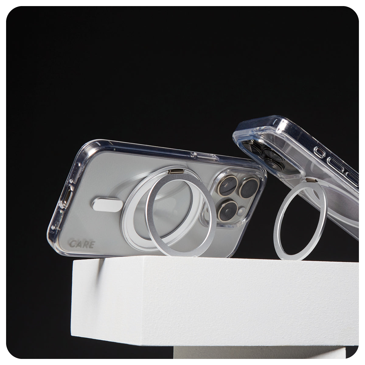 PanzerGlass CARE Case with Silver Kickstand and MagSafe iPhone 16 Pro Max
