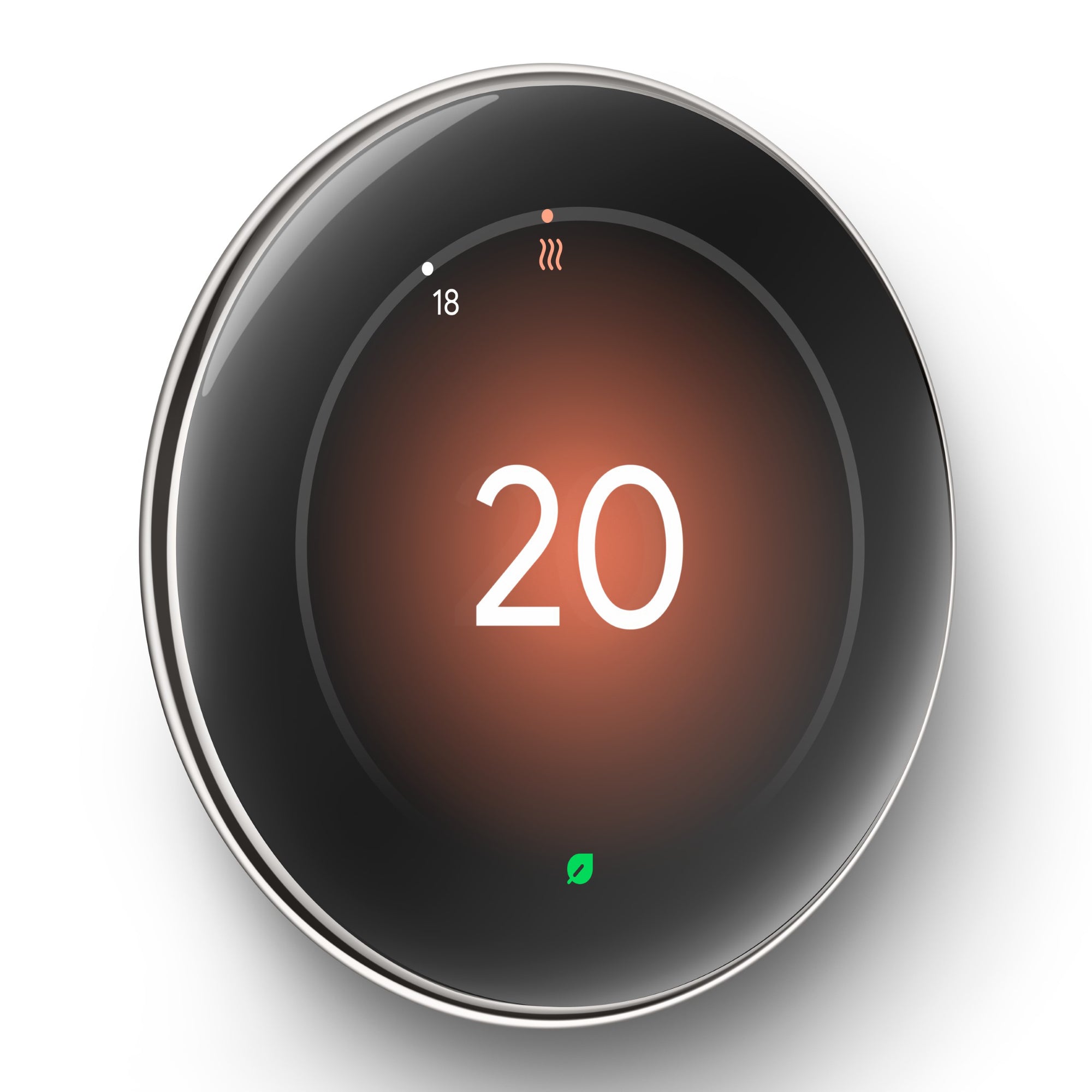 Google Nest Learning Thermostat with Nest Temperature Sensor Polished Silver