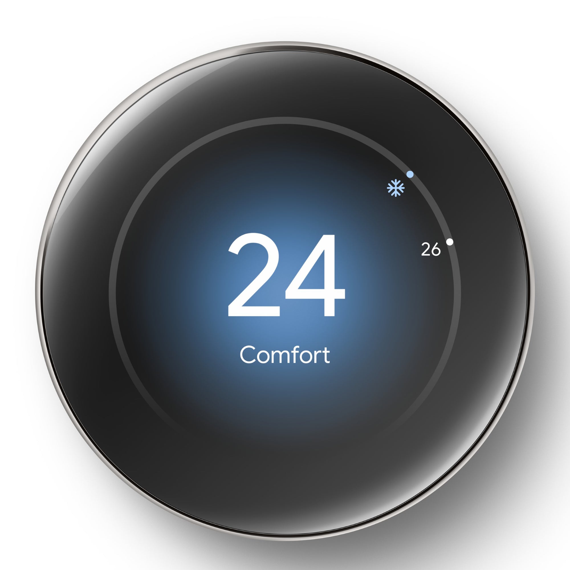 Google Nest Learning Thermostat with Nest Temperature Sensor Polished Silver