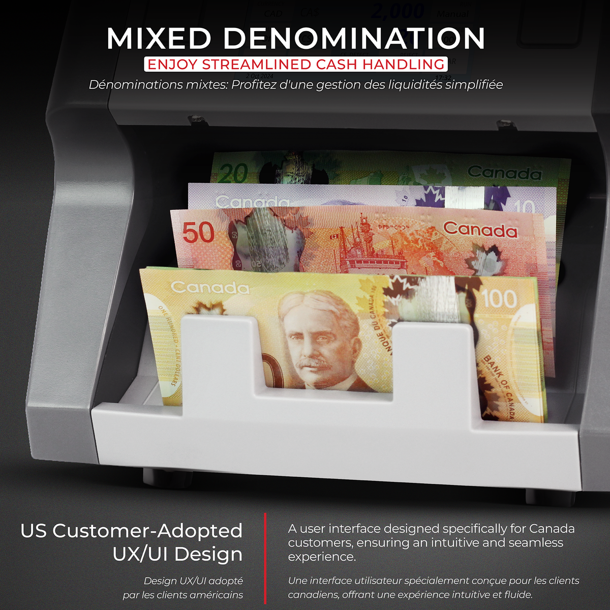 Cassida 8800RV2 Mixed Denomination Bill Counter