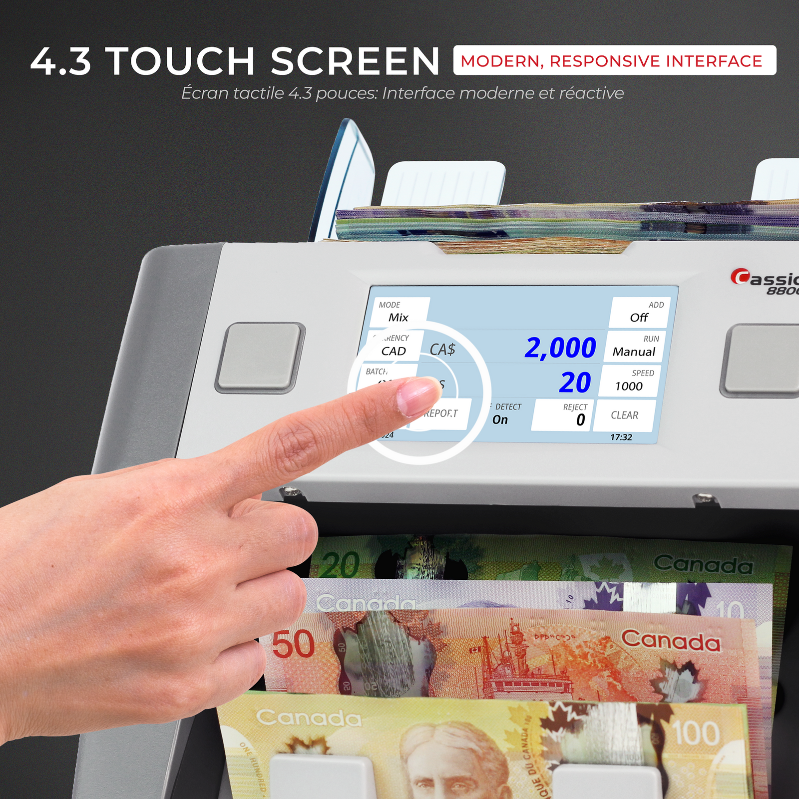Cassida 8800RV2 Mixed Denomination Bill Counter