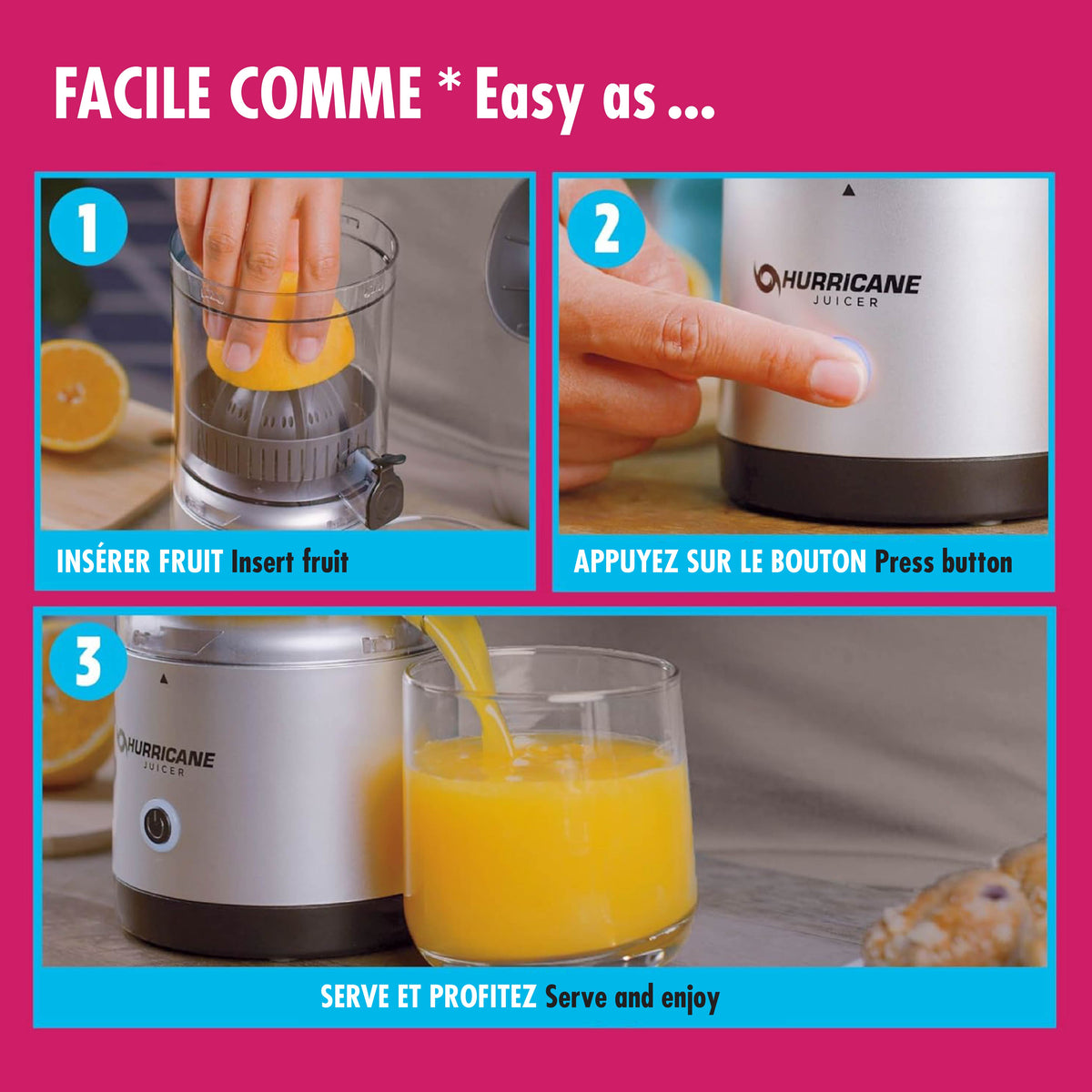 As Seen on TV Hurricane Juicer Cordless Rechargeable Juicer
