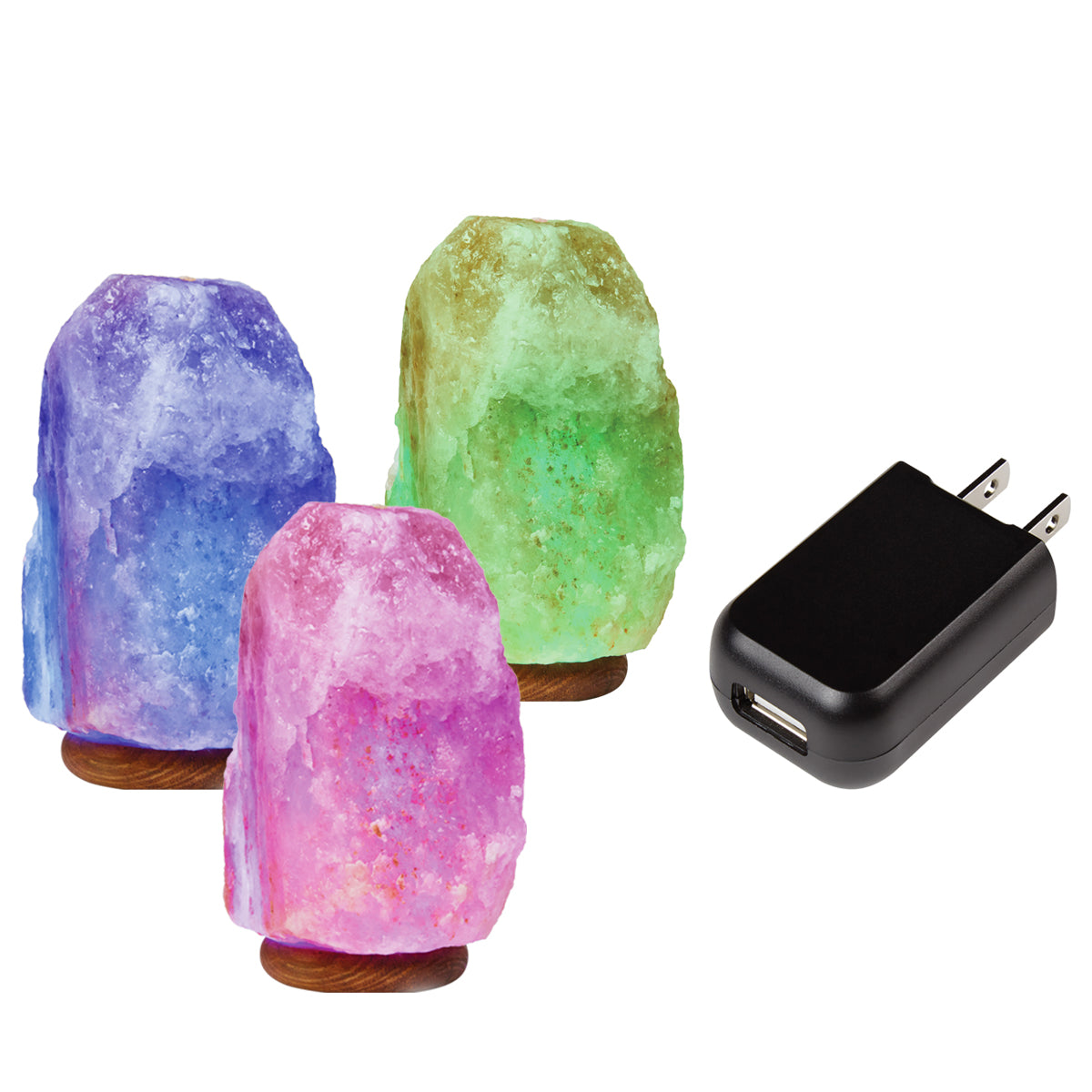 Sharper Image Himalayan Salt Crystal LED Colour Changing Lamp