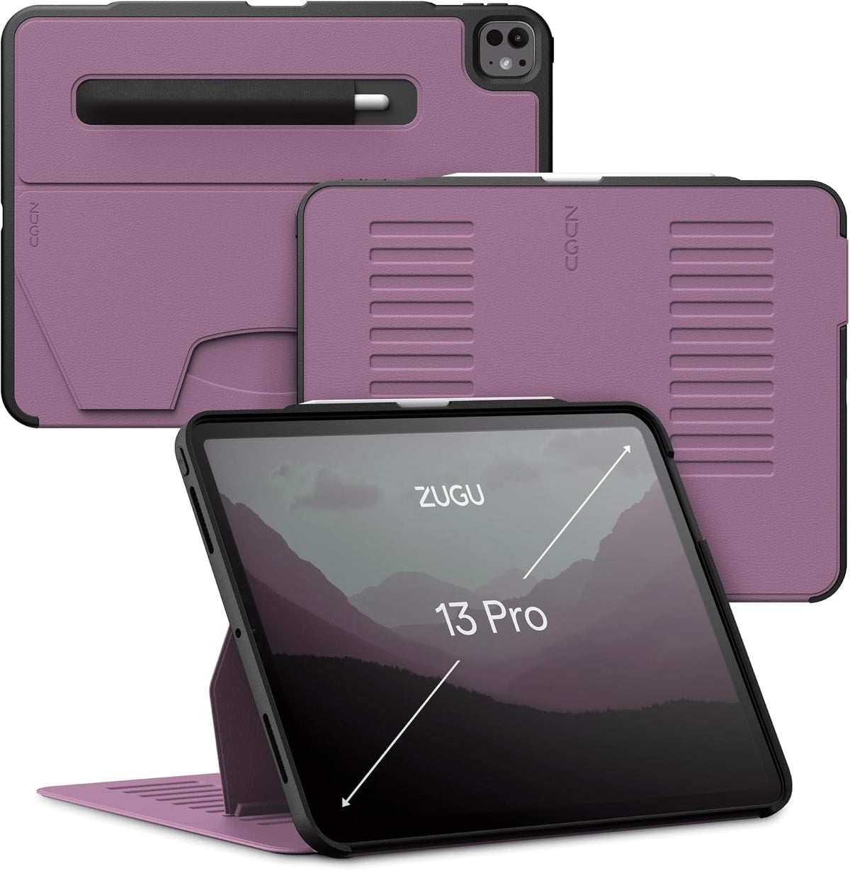 Zugu Case iPad Pro 13" M4 2024 Berry Purple