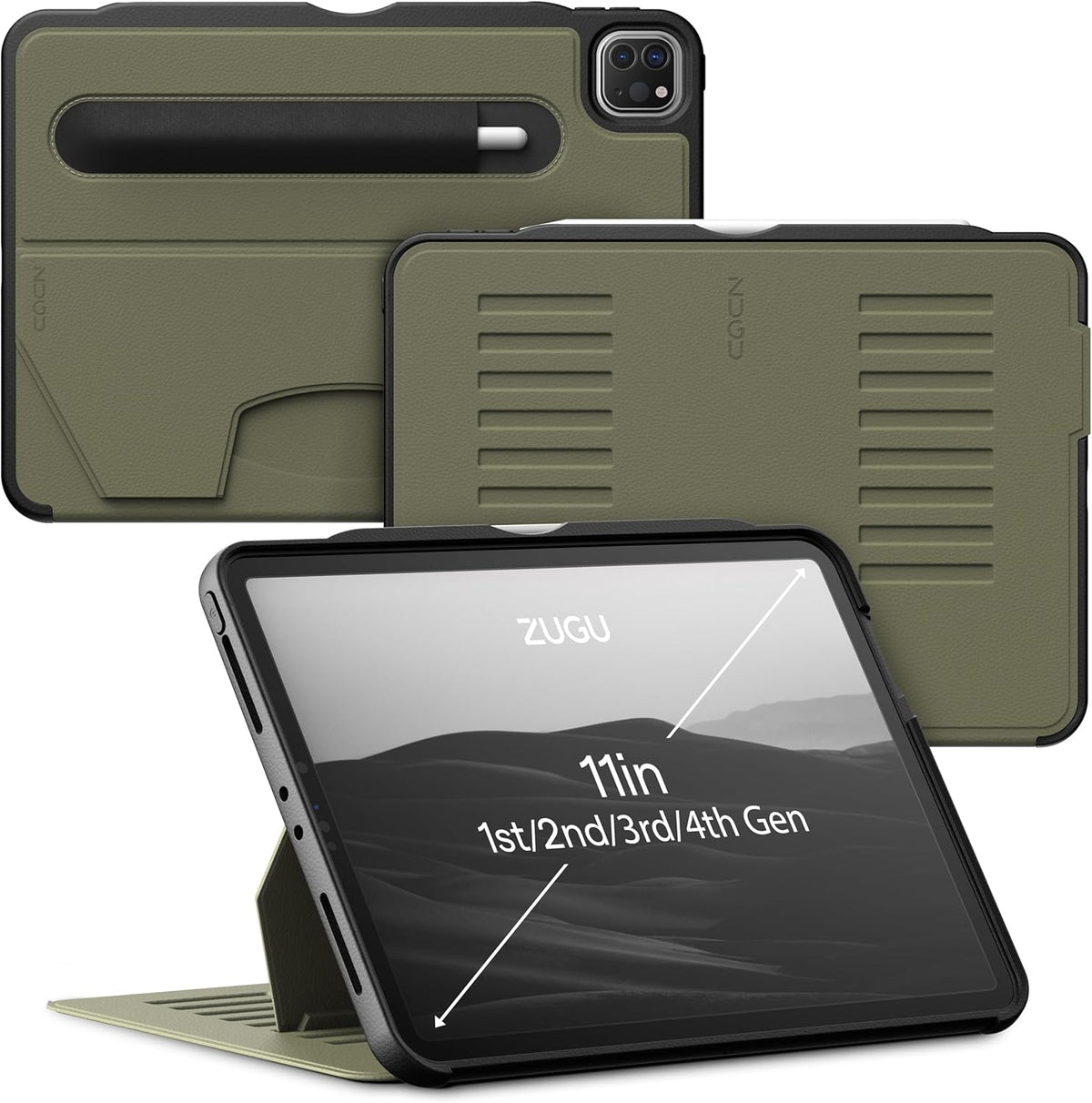 Zugu Case for 11" iPad Pro Limited Edition Olive Green