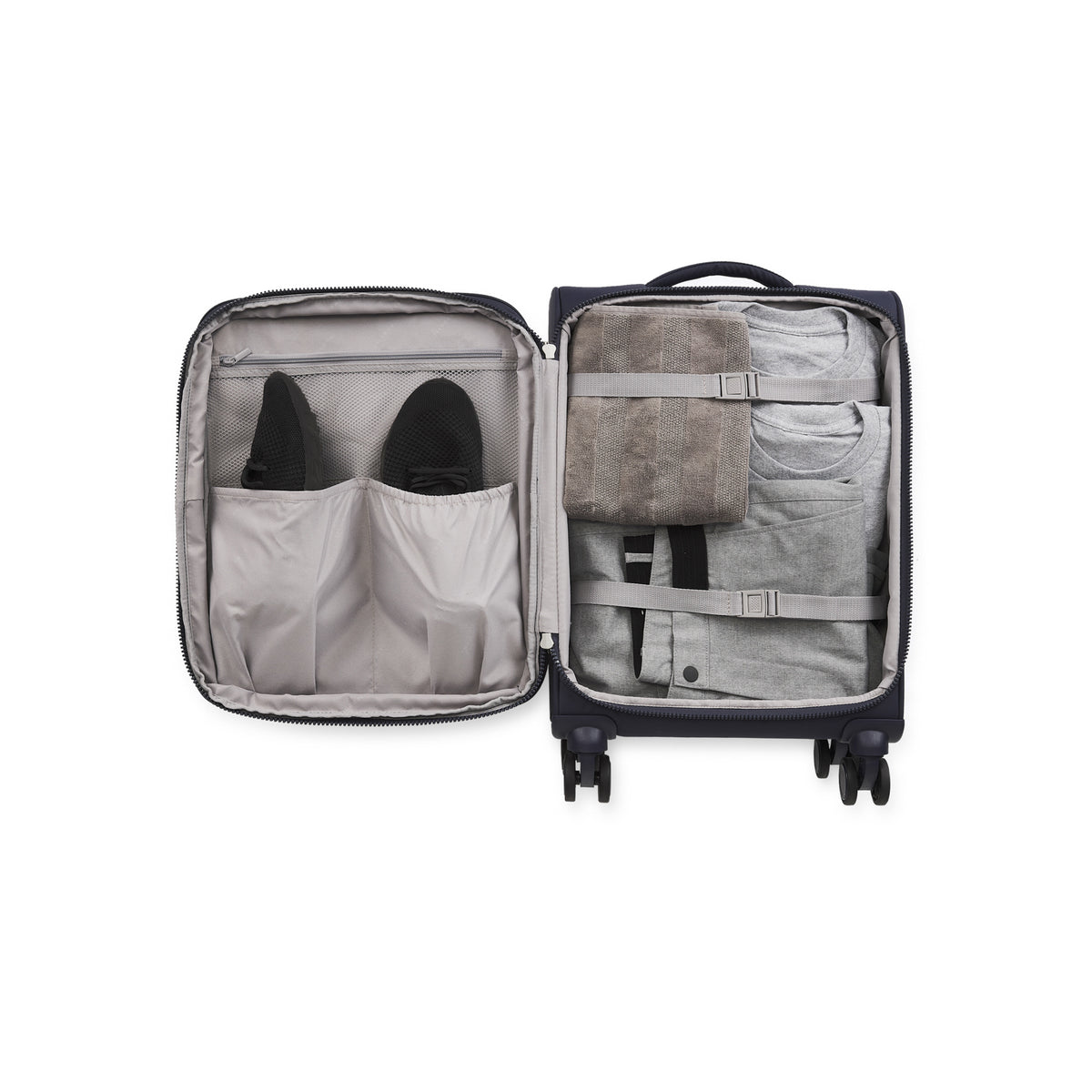 Bugatti Amsterdam Carry On Softside Luggage Navy
