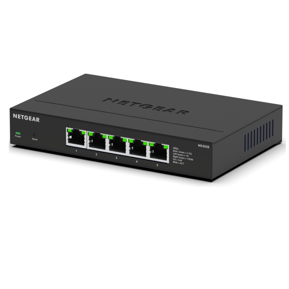 Netgear MS305E-100NAS 5 Port Multi-Gigabit Ethernet Unmanaged Switch