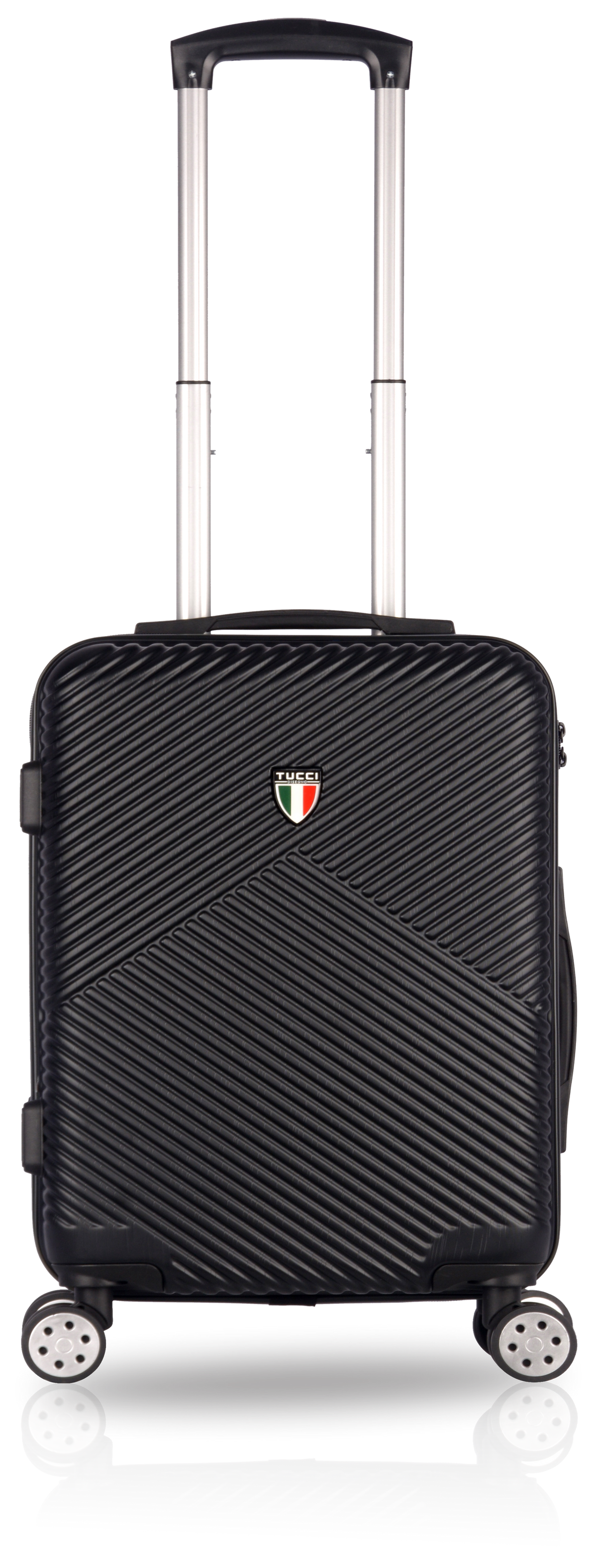 Tucci Italy Salita 24" Hardside Check In Luggage Black