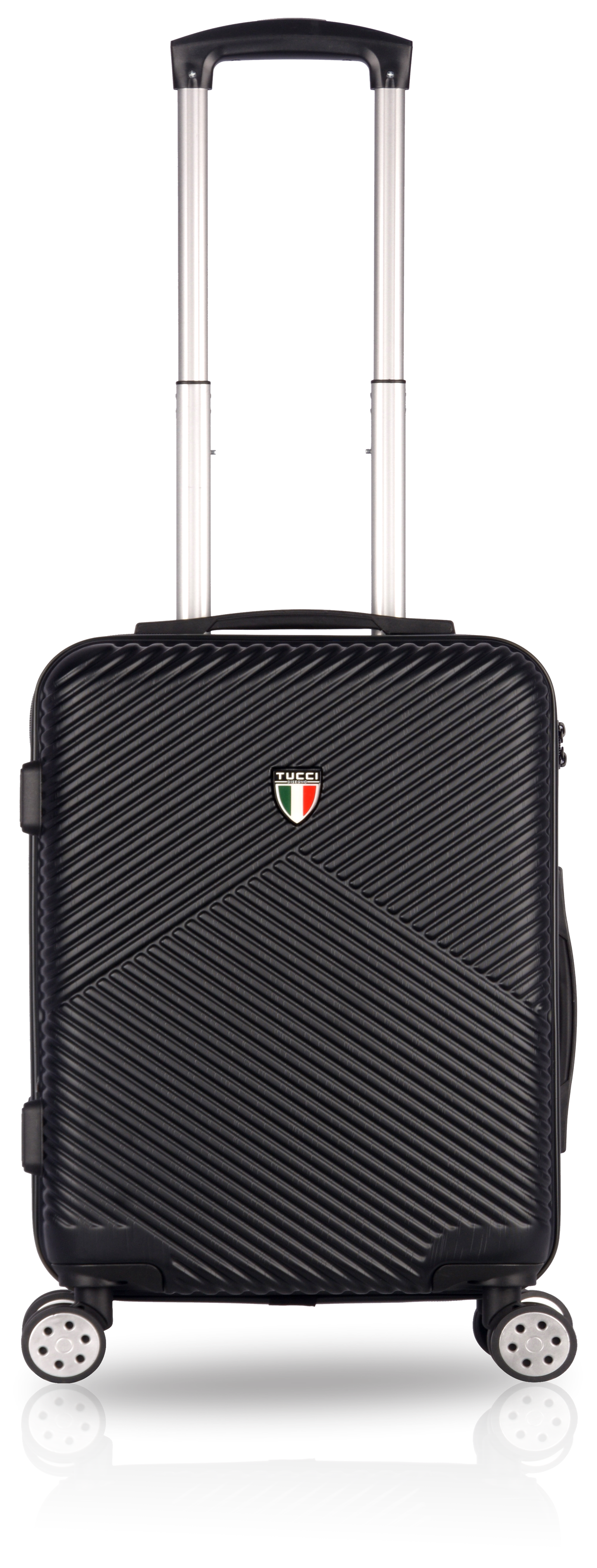 Tucci Italy Salita 24" Hardside Check In Luggage Black
