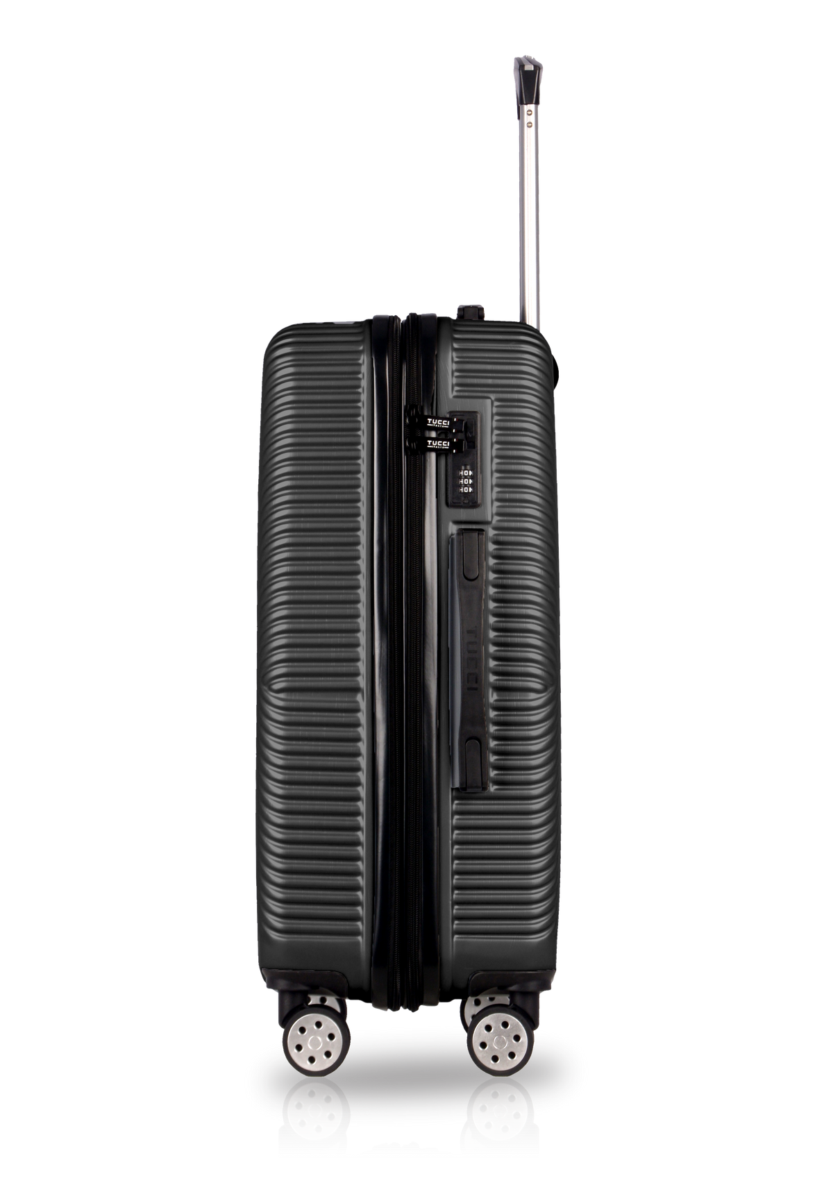 Tucci Italy Salita 24" Hardside Check In Luggage Black