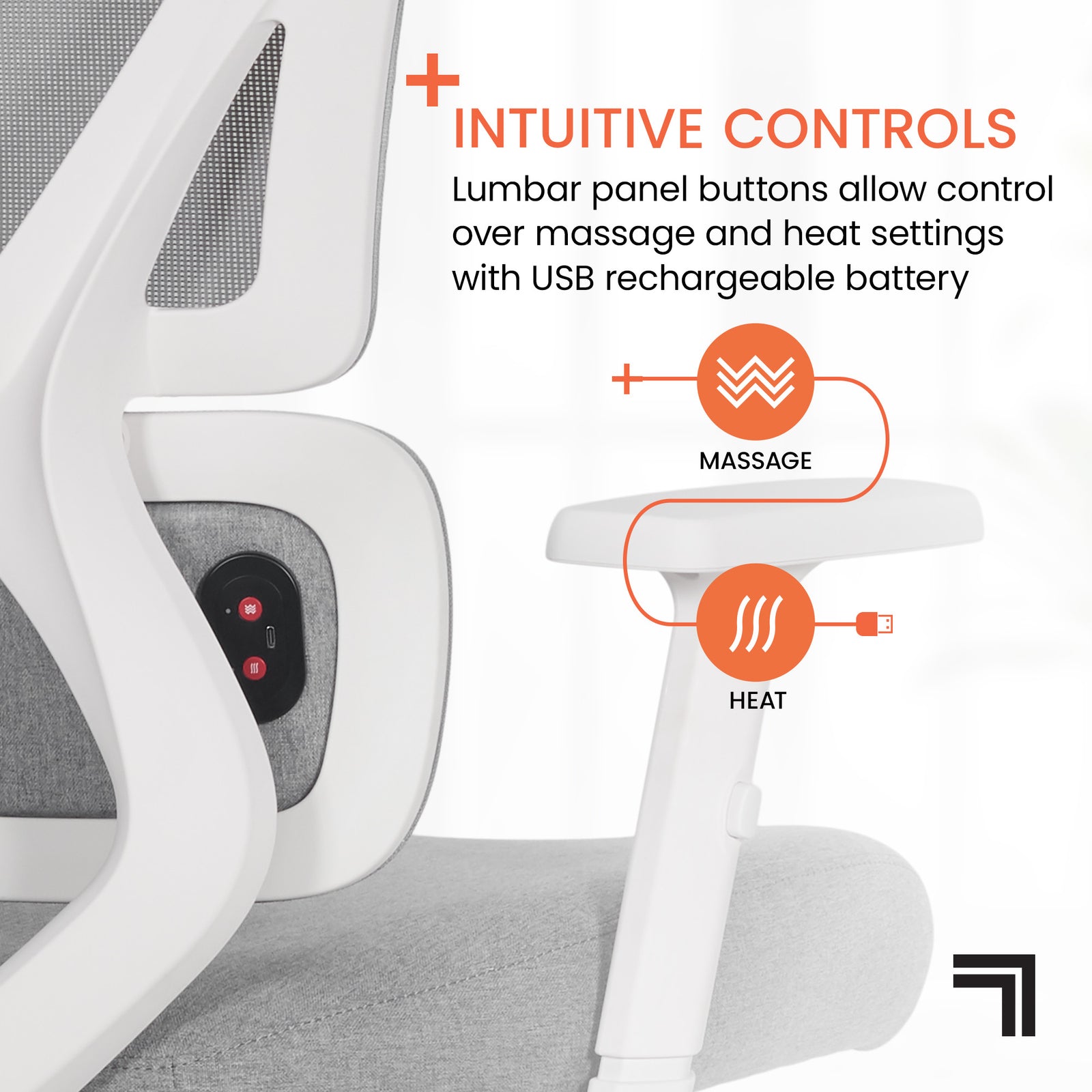 Sharper Image S-800 Ergonomic Mesh Swivel Executive Massage Chair