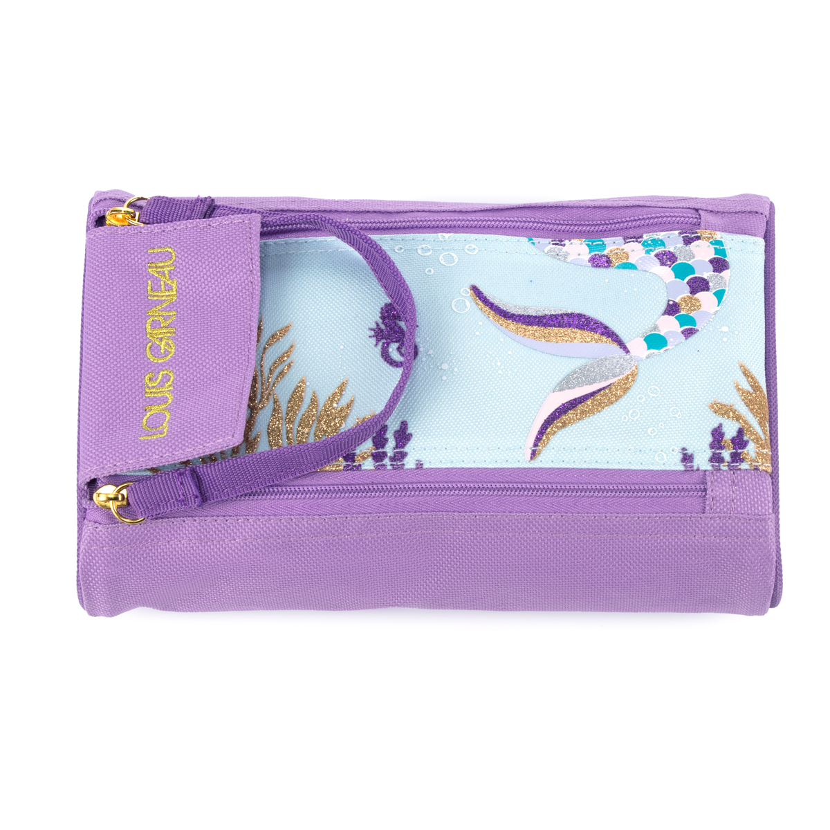 Louis Garneau Mermaid Pencil Case with 2 Zippers