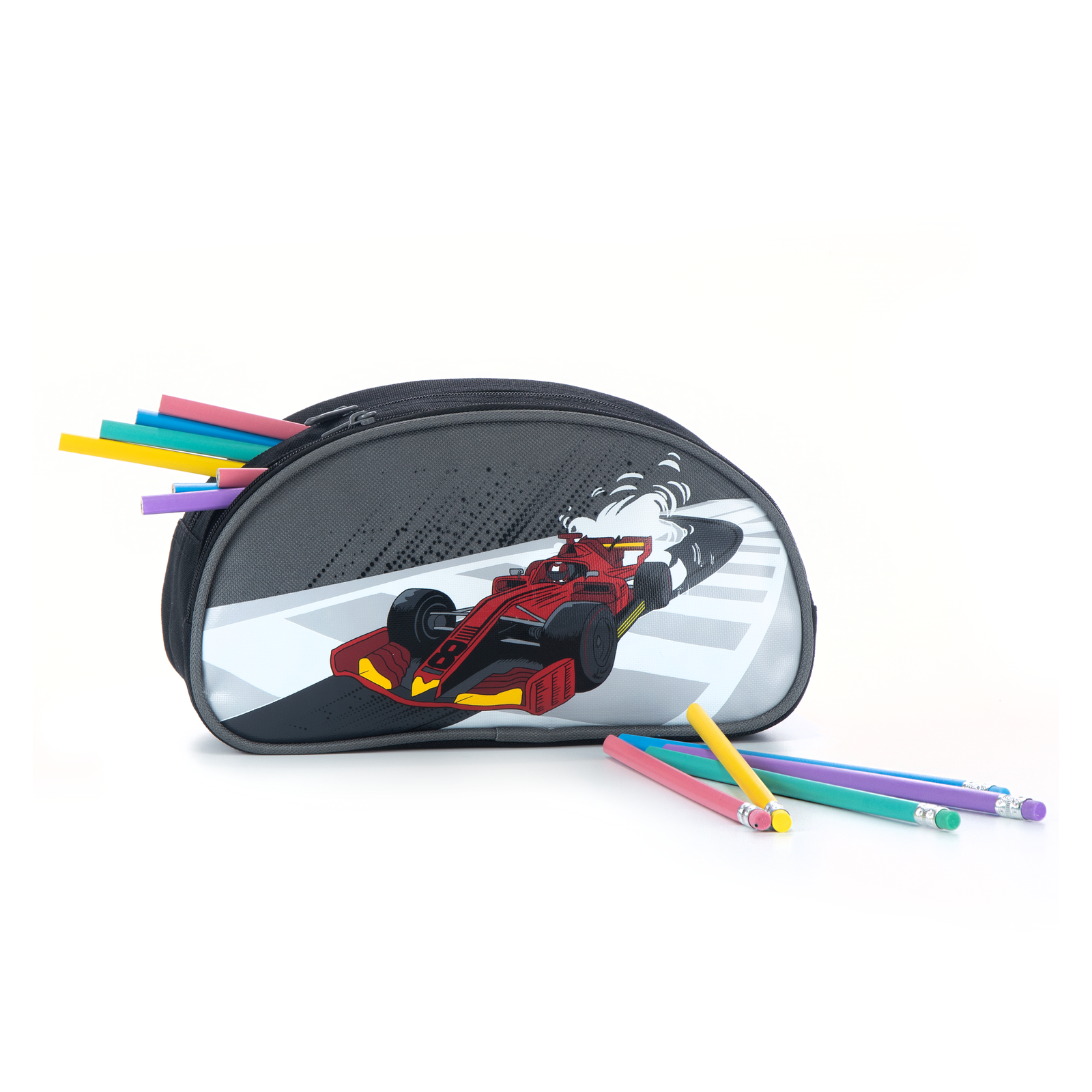 Louis Garneau Car Half Moon Pencil Case with 2 Compartments